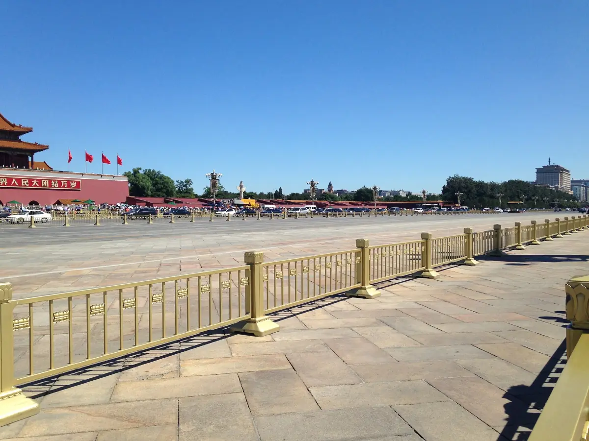Die Chang'an-Straße vor dem Tiananmen