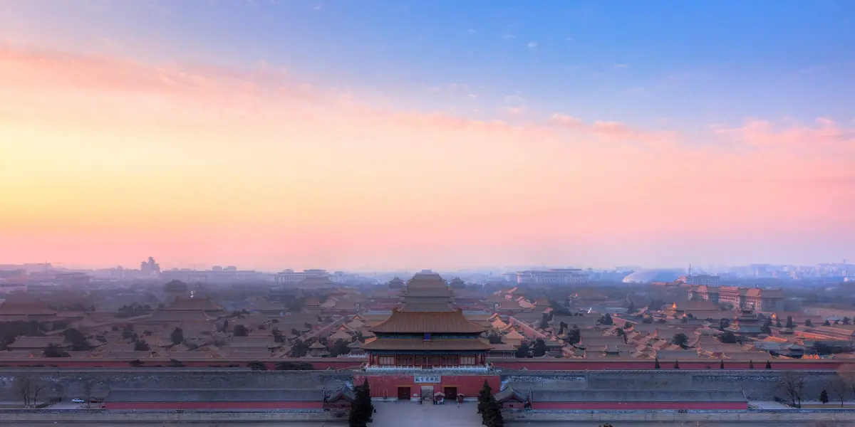 Die Verbotene Stadt vom Jingshan-Park aus
